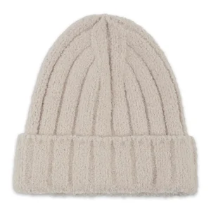 Hadley Wren Ribbed Knit Beanie - Beige