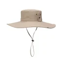 Swtroom Fishing Hiking Hat for Men Waterproof Sun Hat Wide Brim Summer UV Protection Hat UPF 50+ Khaki