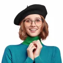 Skeleteen Womens French Style Beret Costume Accessory - Black