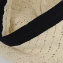Women's Lightweight Crochet Beret Hat with Open Knit Pattern and Soft Stretch Fit