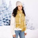 Hadley Wren Ribbed Knit Beanie - Beige